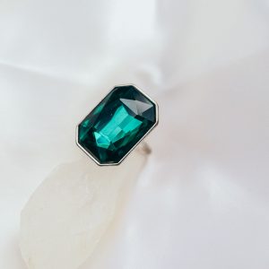 Smaragdgrüner Vintage Ring