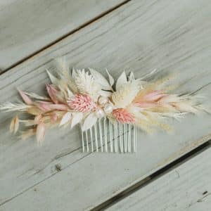 DIY Set - Haarkamm aus Trockenblumen